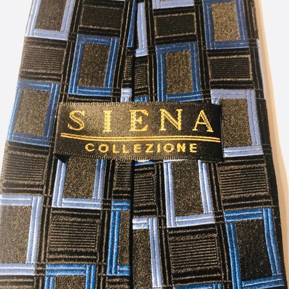 Siena Collezione 100% Silk Men’s Neck Tie - Picture 2 of 2